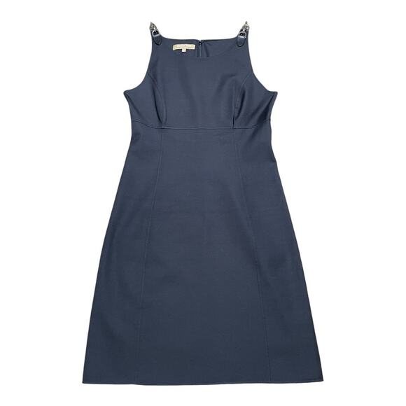 Michael Kors Collection Dresses & Skirts - Michael Kors Collection Silk Cotton Chain Strap Black Dress Size 6